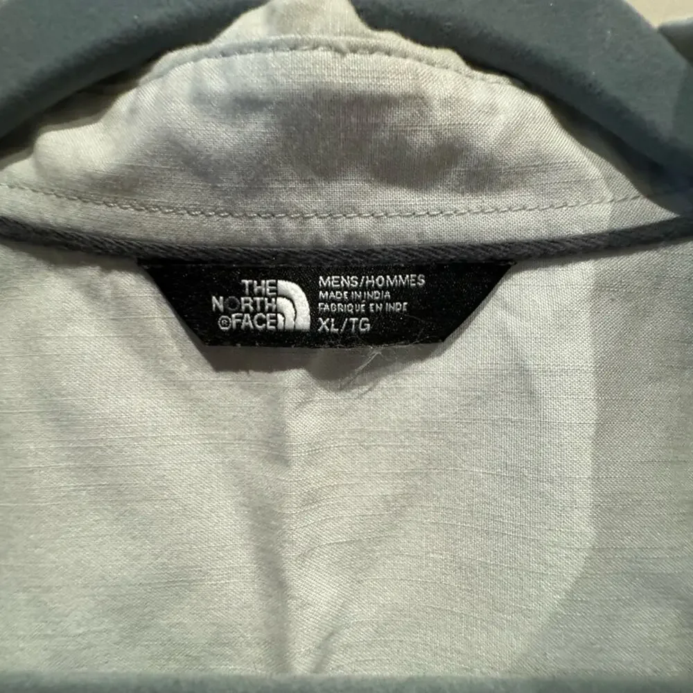 The North Face light gray button down shirt size XL
